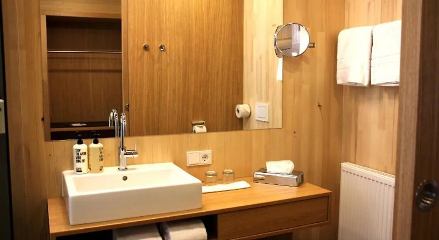 Hotel am Garnmarkt Badezimmer