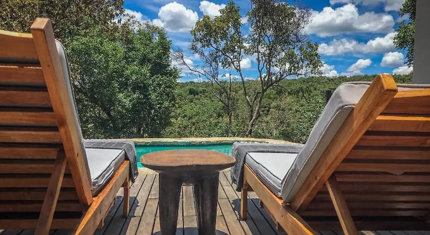 Laluka Safari Lodge Terrasse