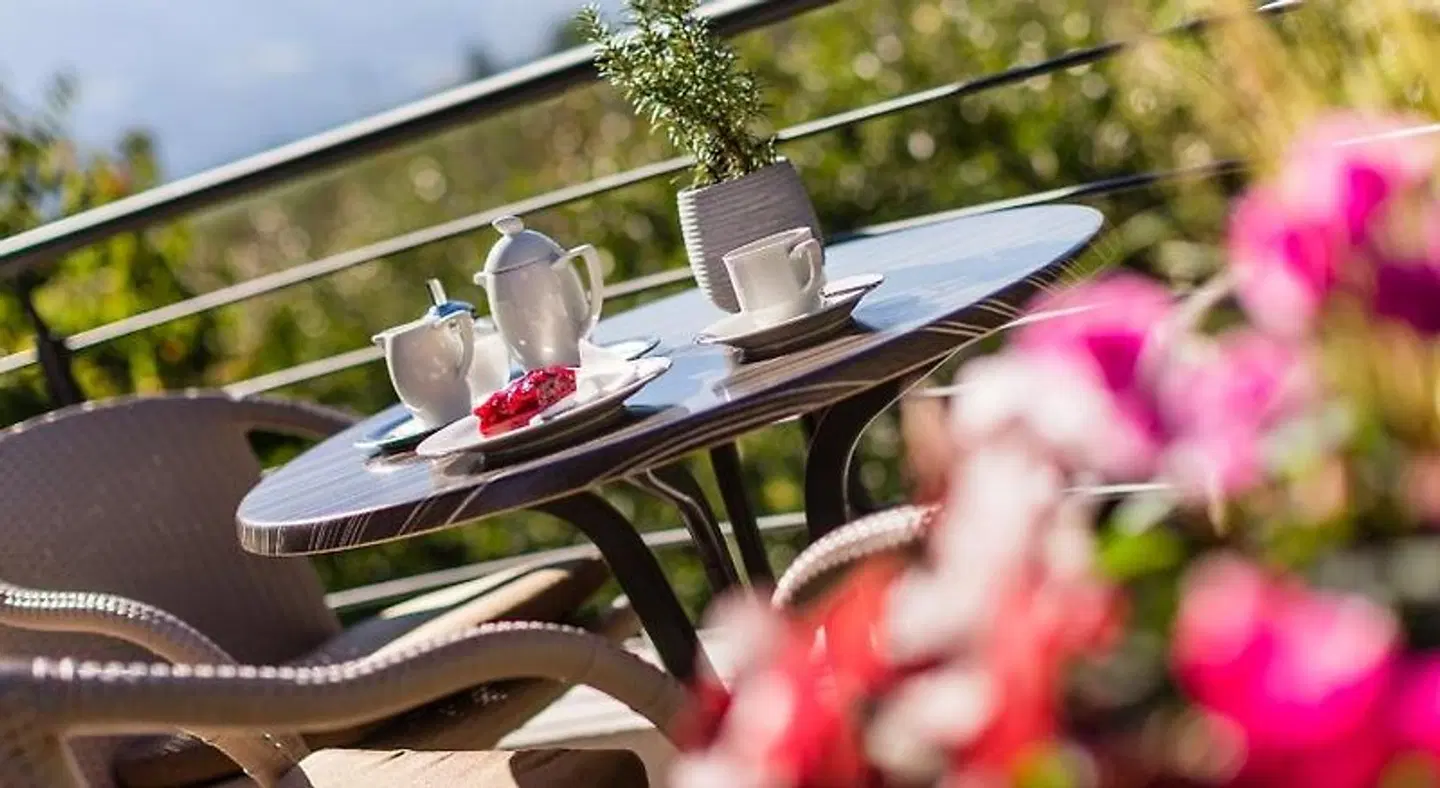 Garni Hotel Am Meilenstein Terrasse