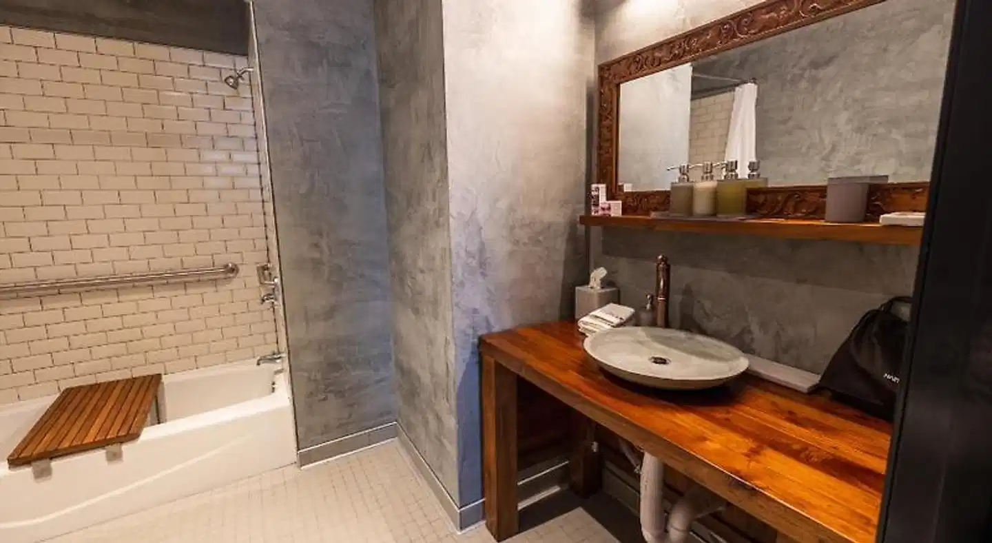 Pivovar Hotel Badezimmer