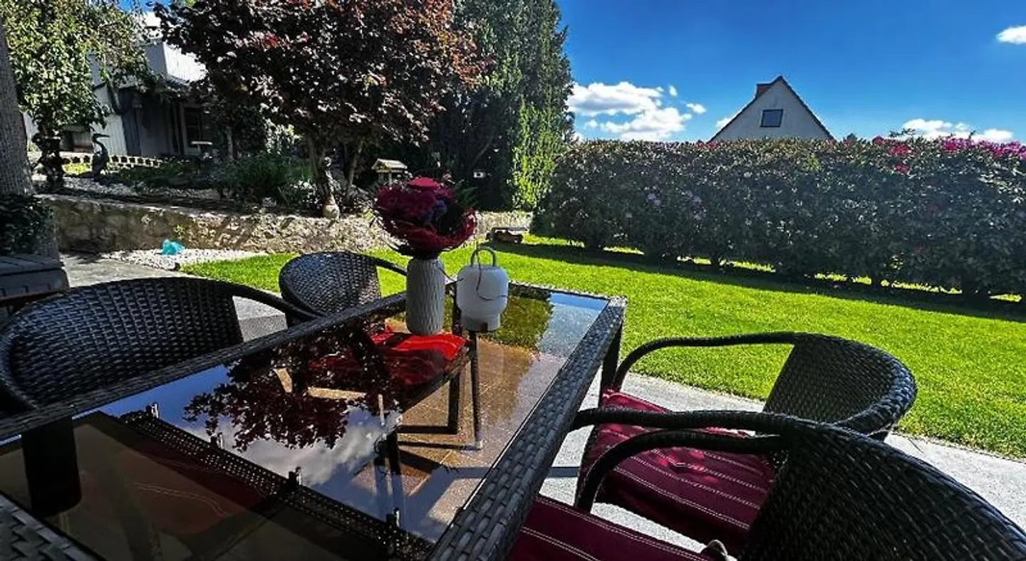 Ferienwohnungen Schlossblick Terrasse