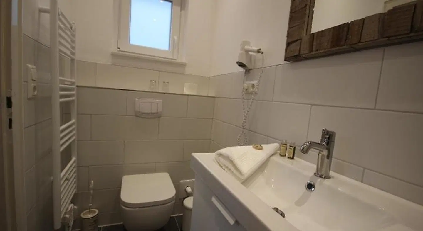 Pension Strandhaus Badezimmer