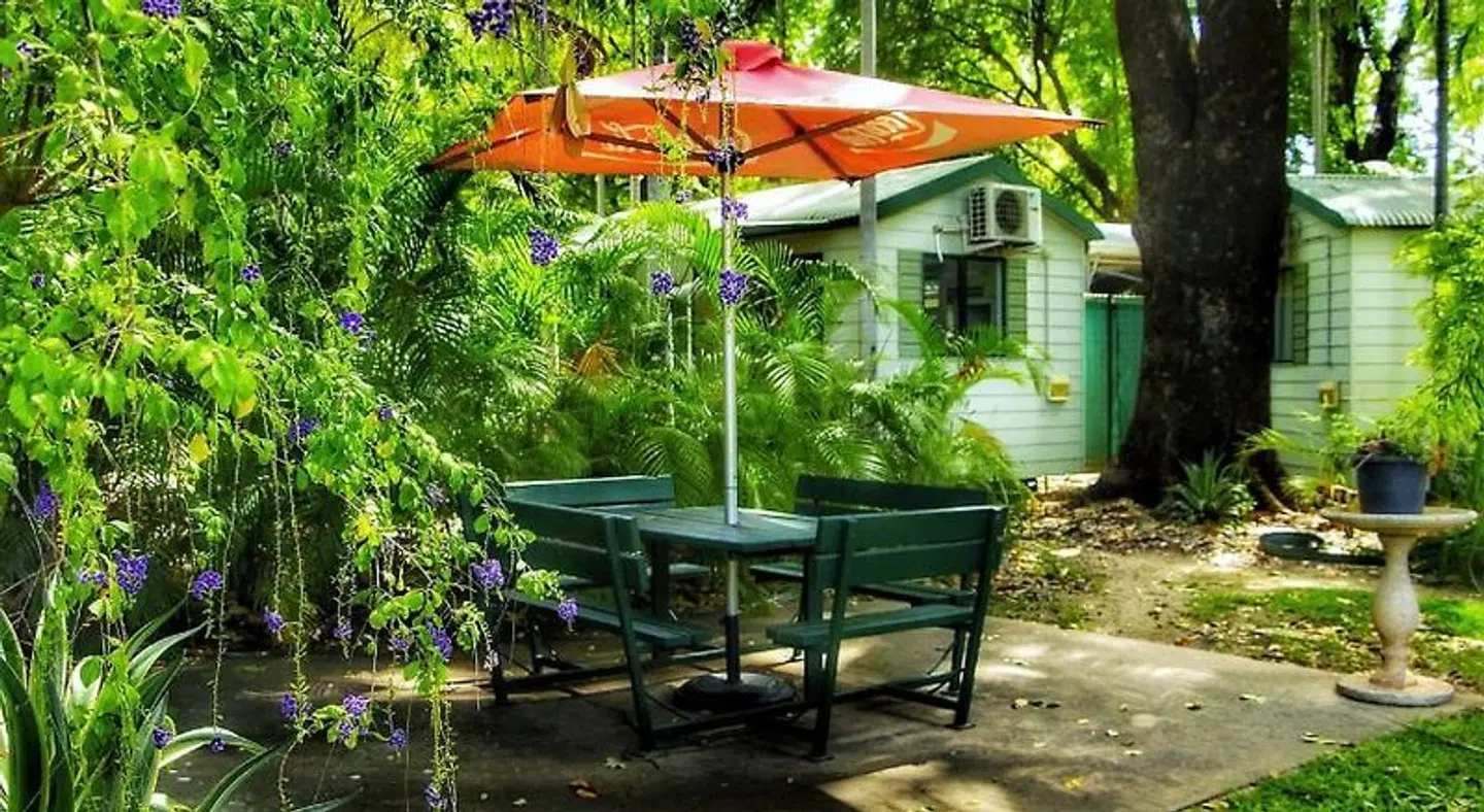 Knotts Crossing Resort Terrasse