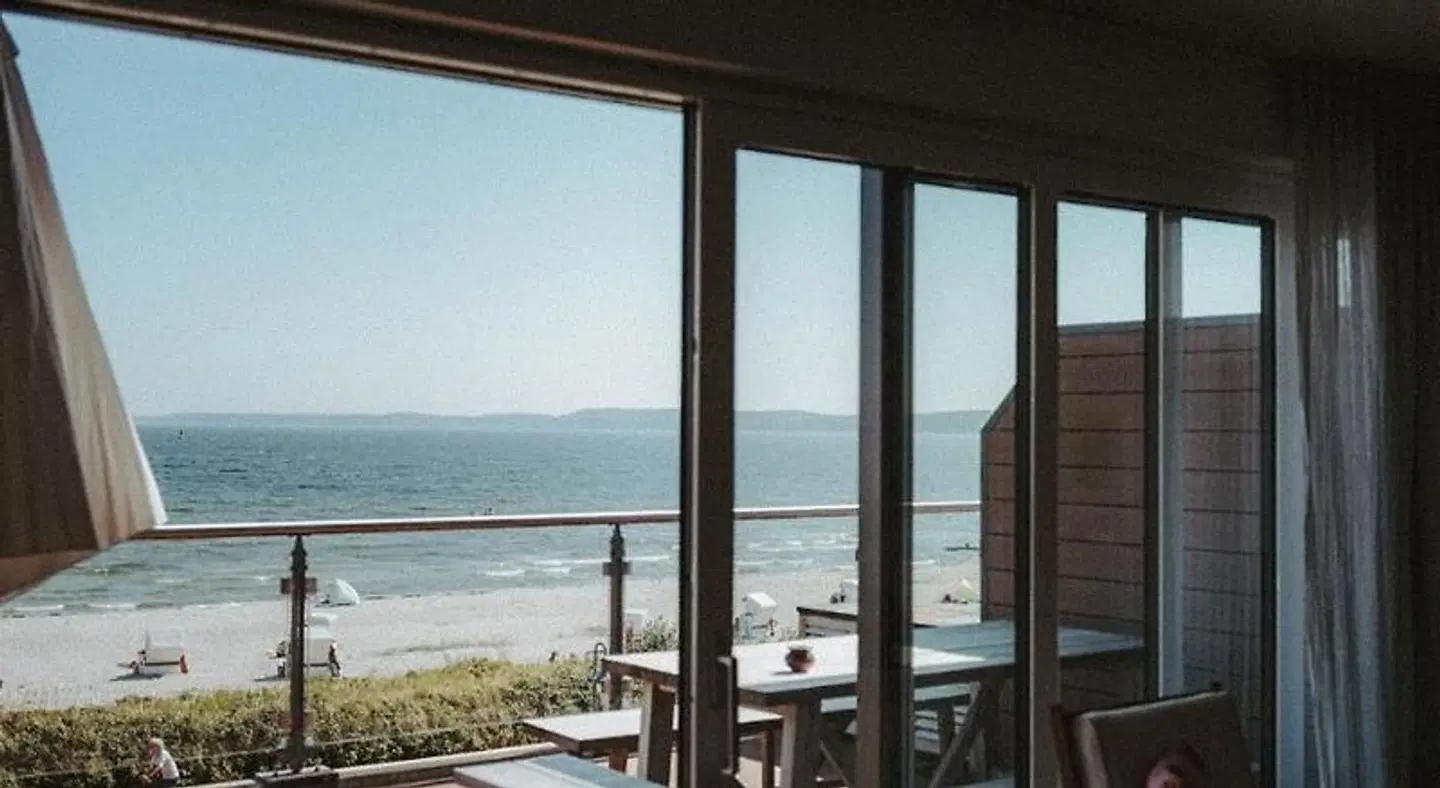 Ostsee-Strandhaus-Holnis Terrasse