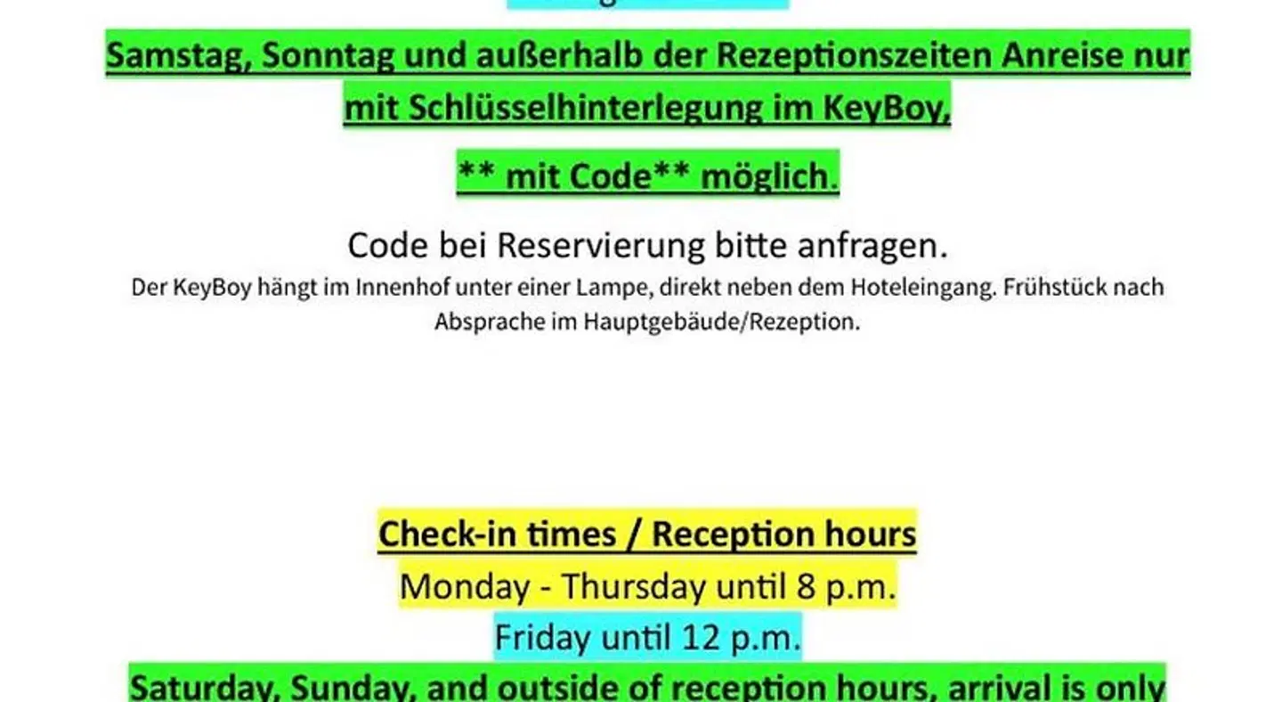 Zum Adler Landkarte