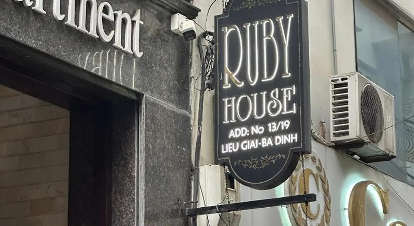 Ruby Serviced Apartment Li'u Giai Badezimmer