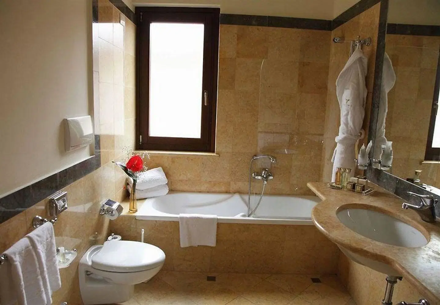 Hotel Federico II Central Palace Badezimmer
