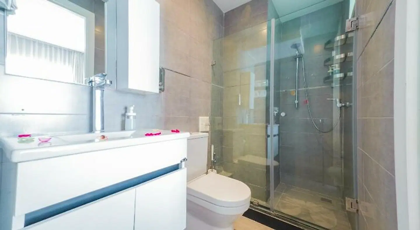Rent-Inn Suites Hôtel Badezimmer