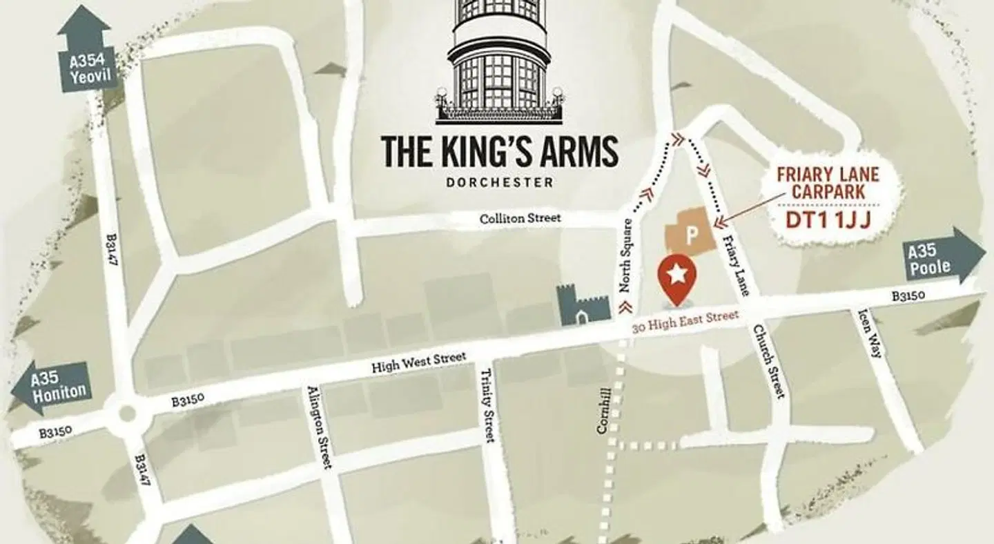 The Kings Arms Landkarte