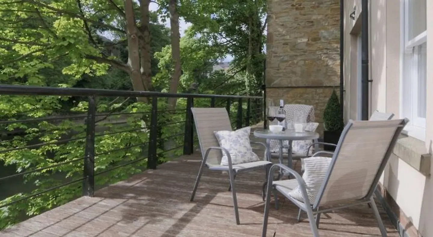 Durham Riverside Apartments Terrasse