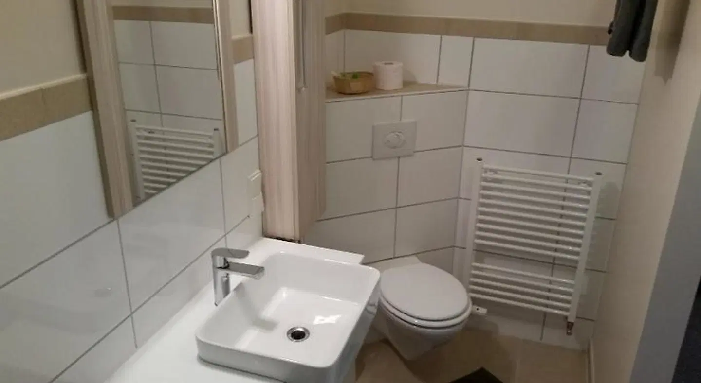 Hotel Deutsches Haus Francop Badezimmer