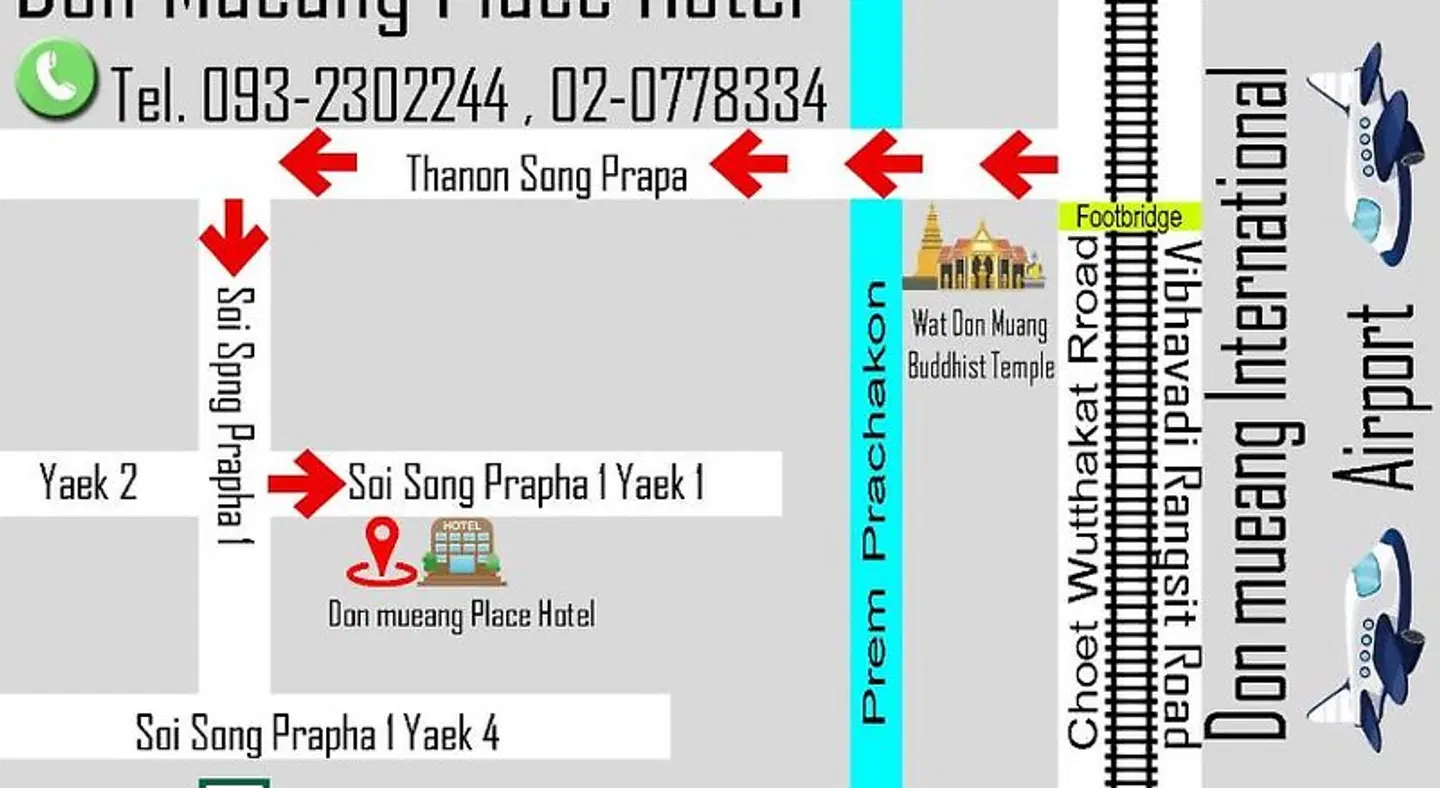 Donmueang Place Hotel Landkarte