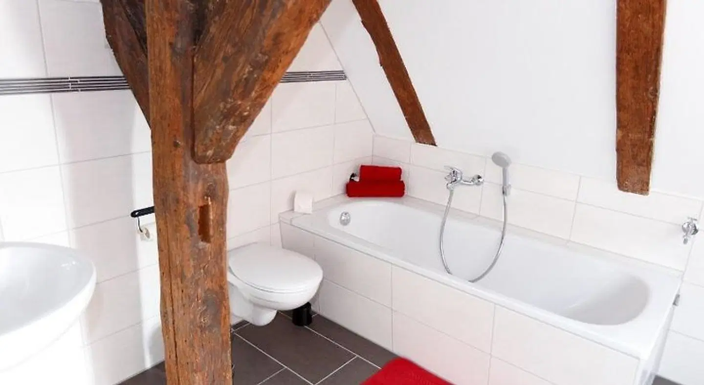 Pension Altes Burghotel Badezimmer
