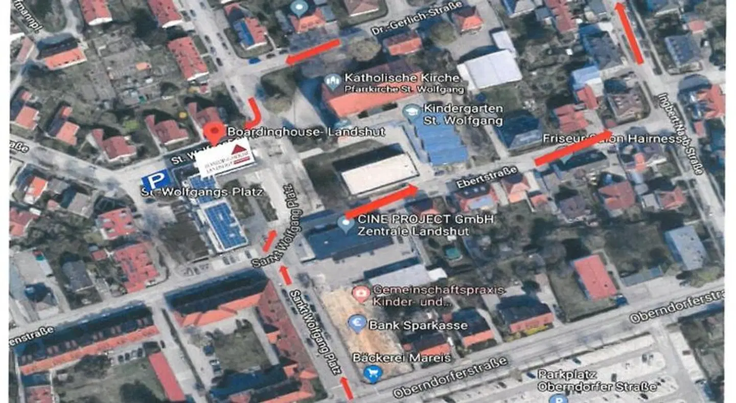 Boardinghouse Landshut Landkarte