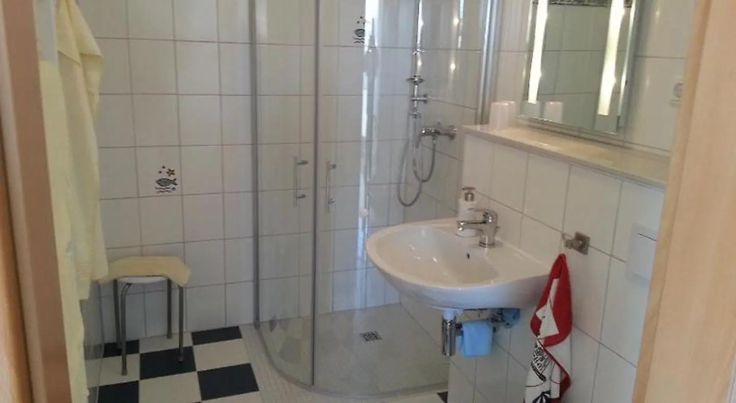 Ferienwohnungen zum Kreideblick Badezimmer