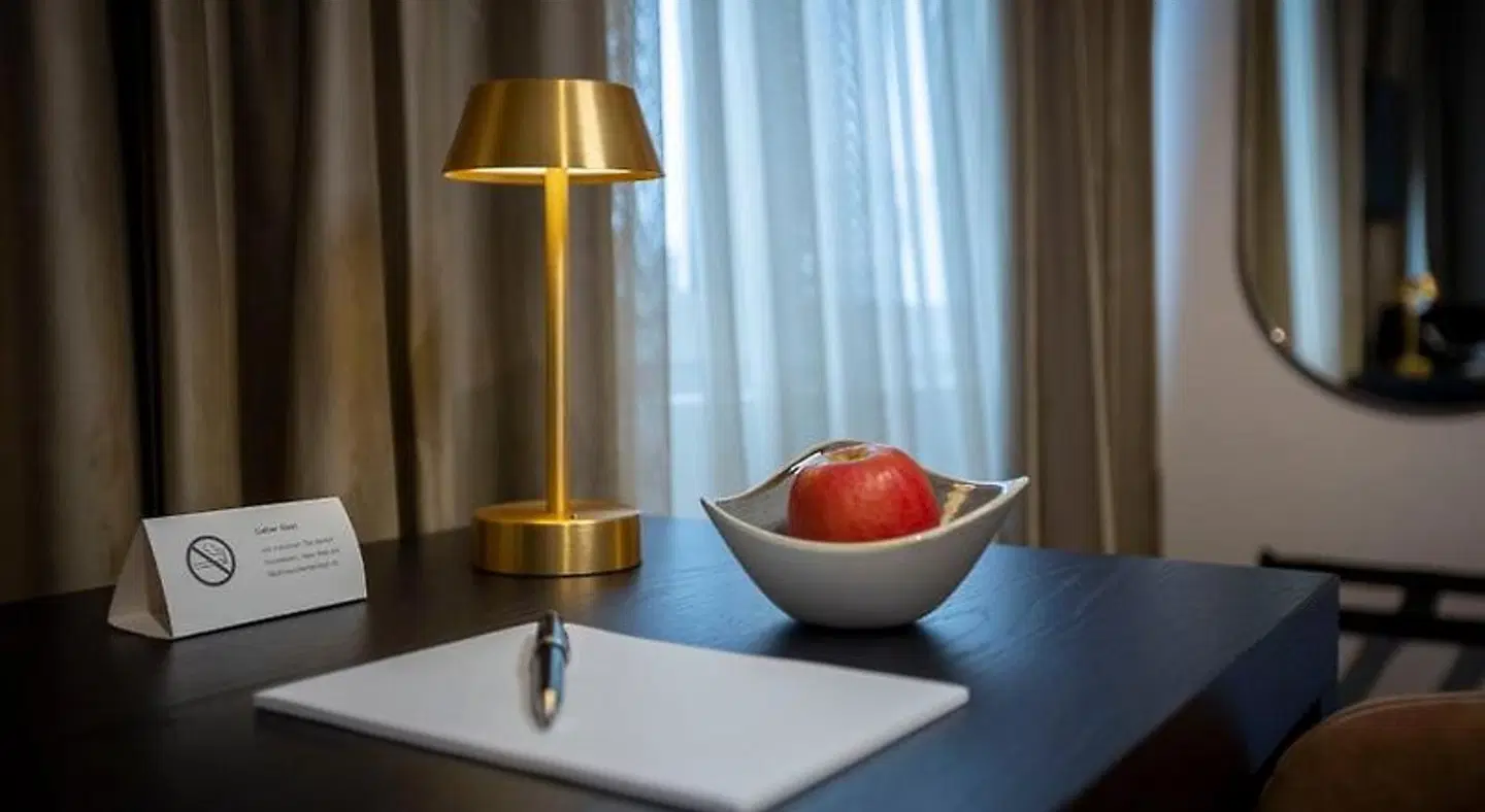 Delphi Hotel & Restaurant Badezimmer