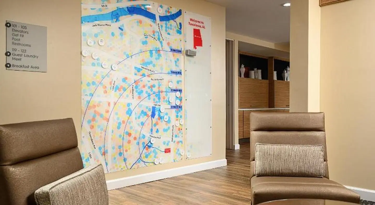 TownePlace Suites by Marriott Tuscaloosa University Area Landkarte