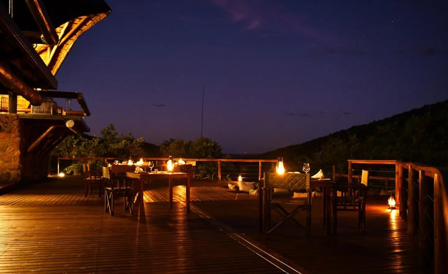 Sediba Luxury Safari Lodge Terrasse