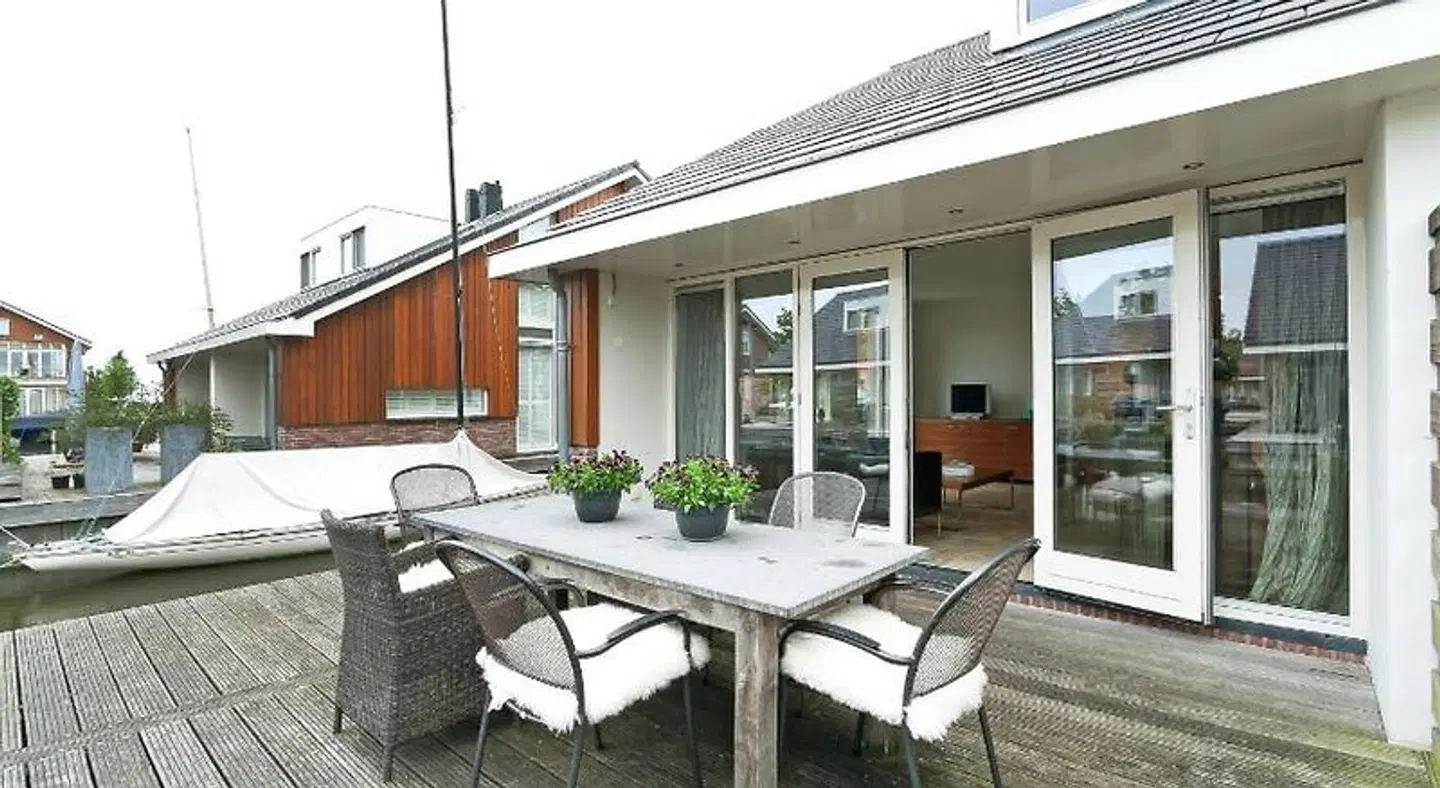 Boathouse Suburban Amsterdam Terrasse