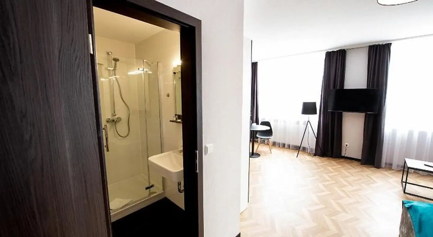 V Business Living Appartment Badezimmer