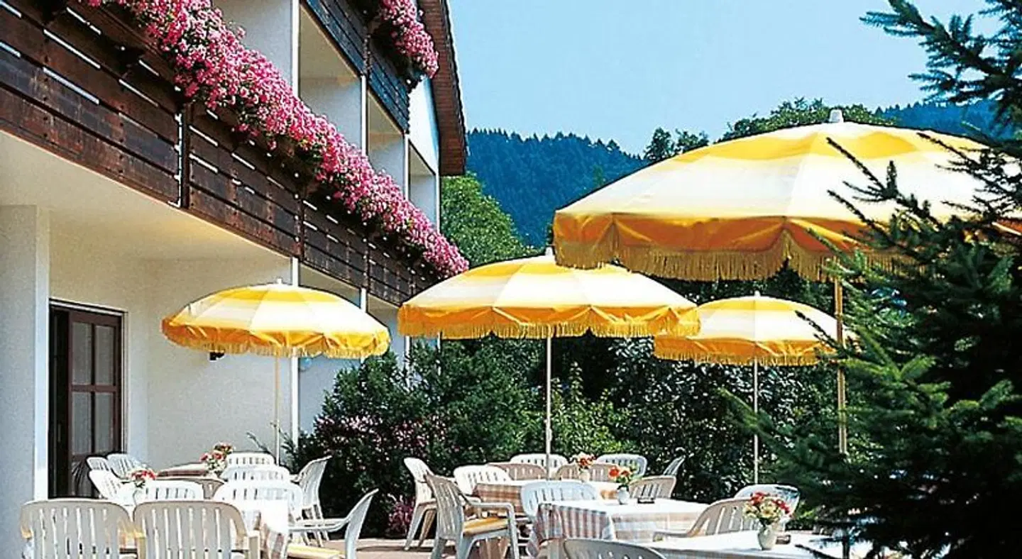 Hotel Garni Zur Weserei Terrasse