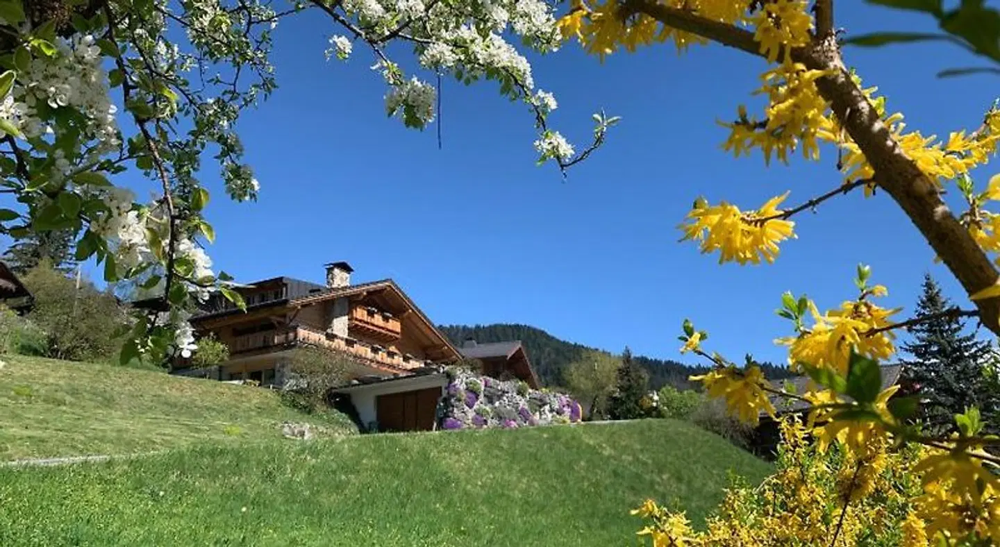 Chalet La Renarde Garten