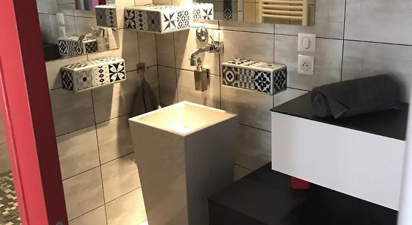Chambres dhôtes "Au Hangar " Badezimmer