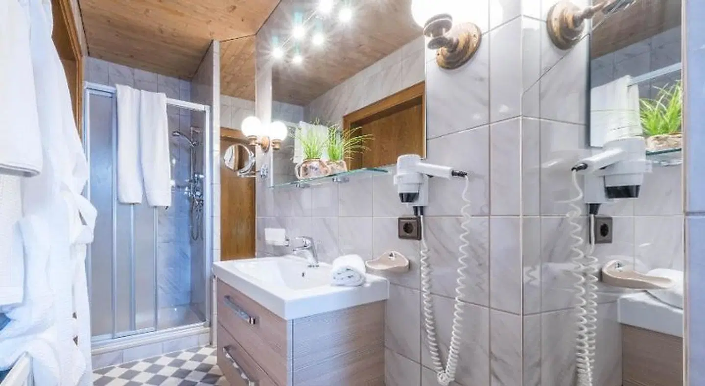 Aparthotel Gallahaus Badezimmer