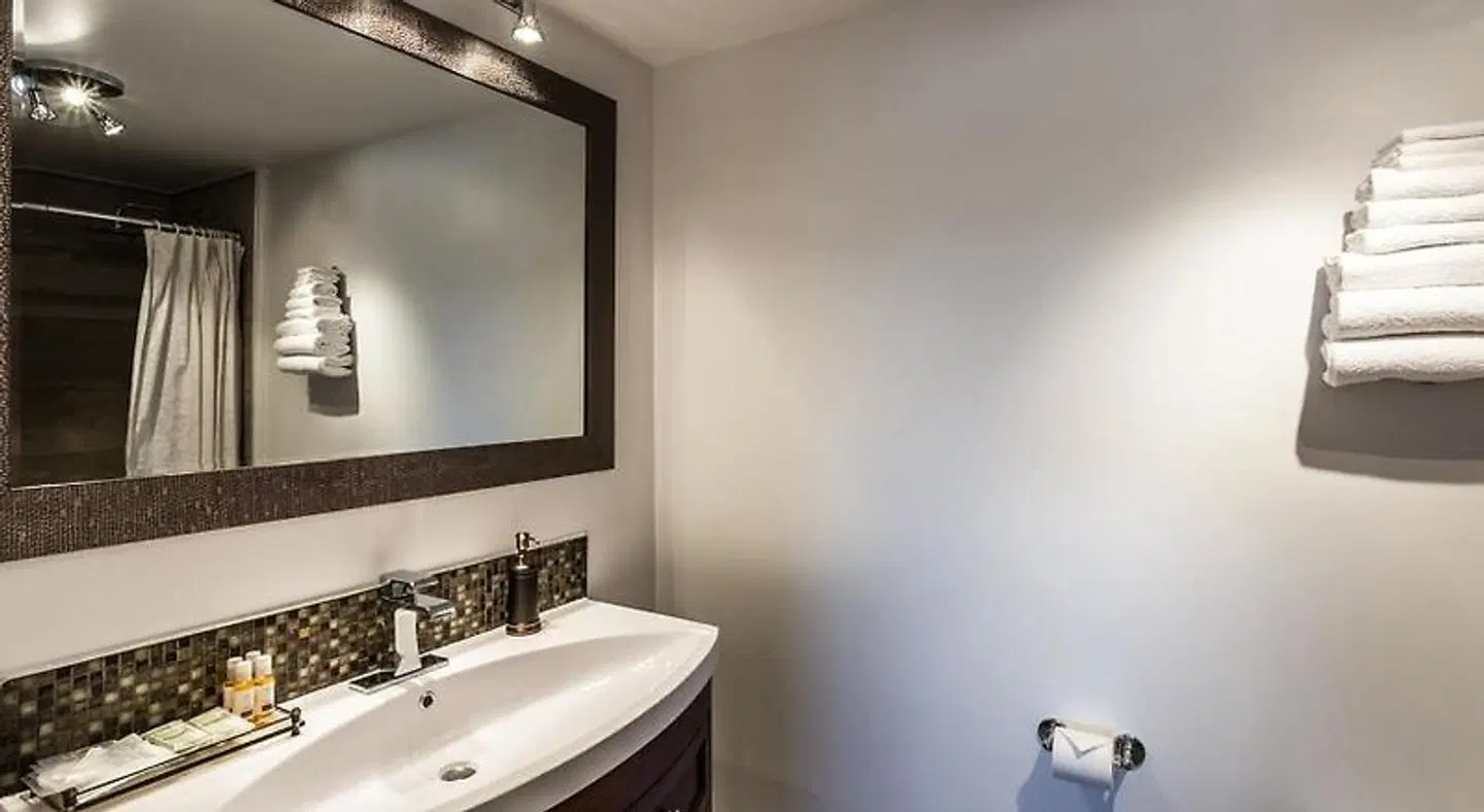 Motel au Vieux Piloteux Badezimmer