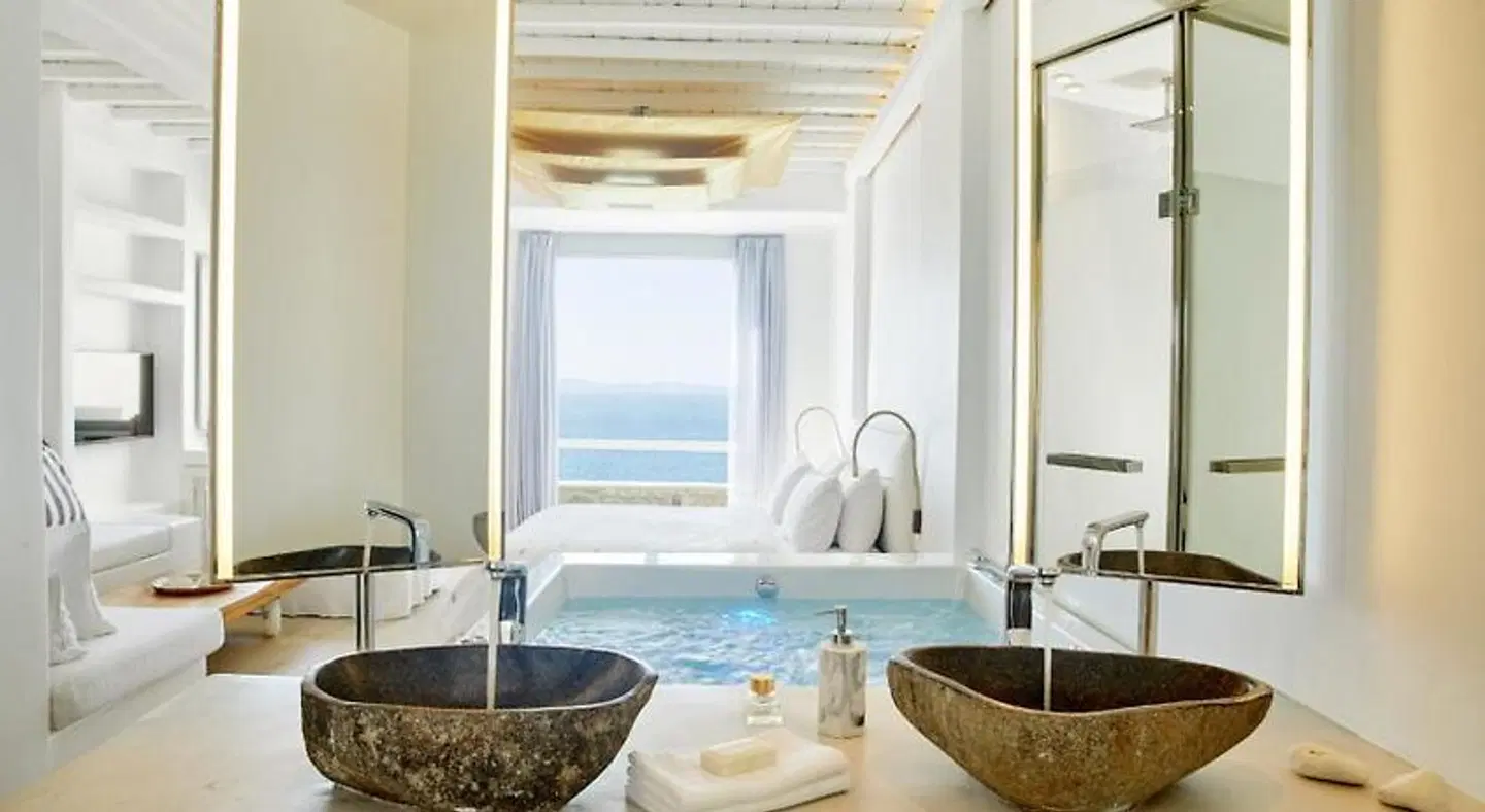 Cavo Tagoo Hotel Badezimmer