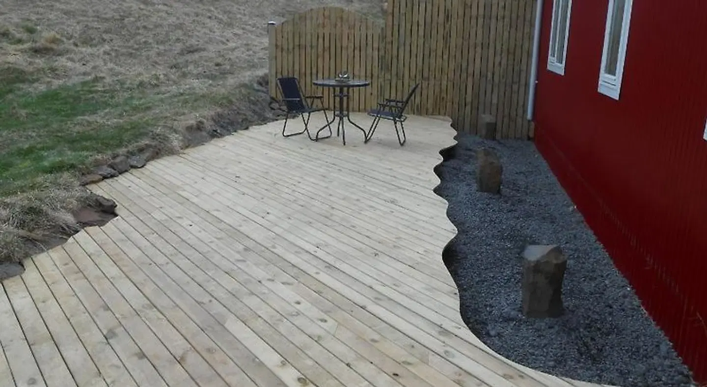 Litlabjarg Guesthouse Terrasse