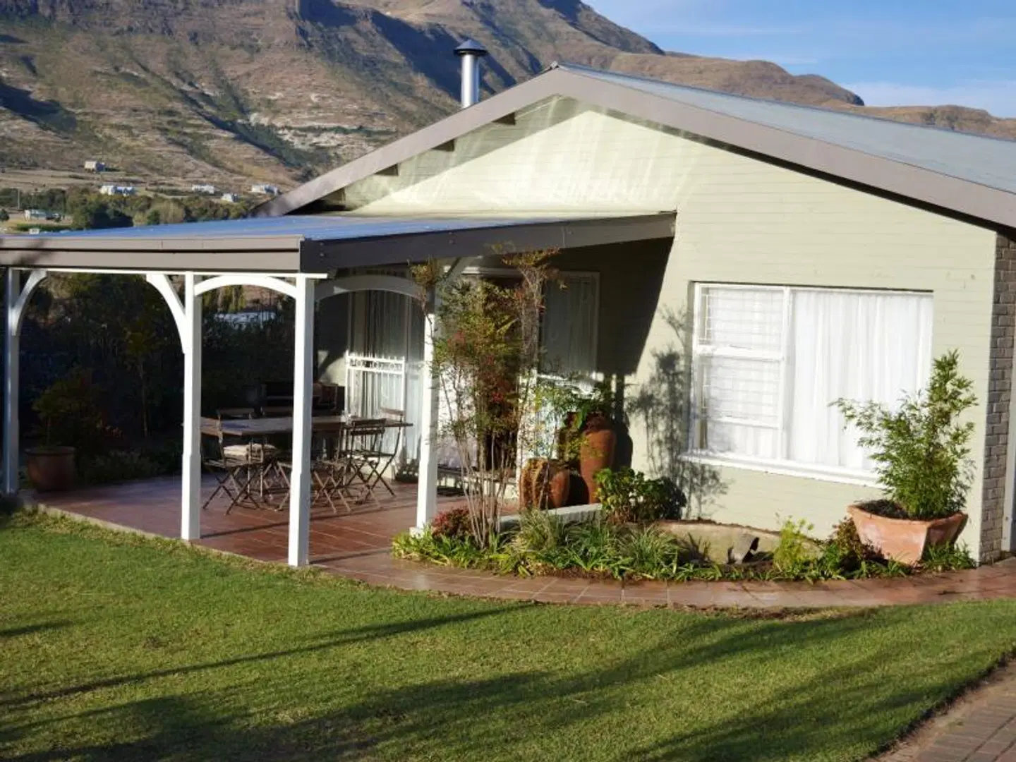 Clarens Retreat Terrasse