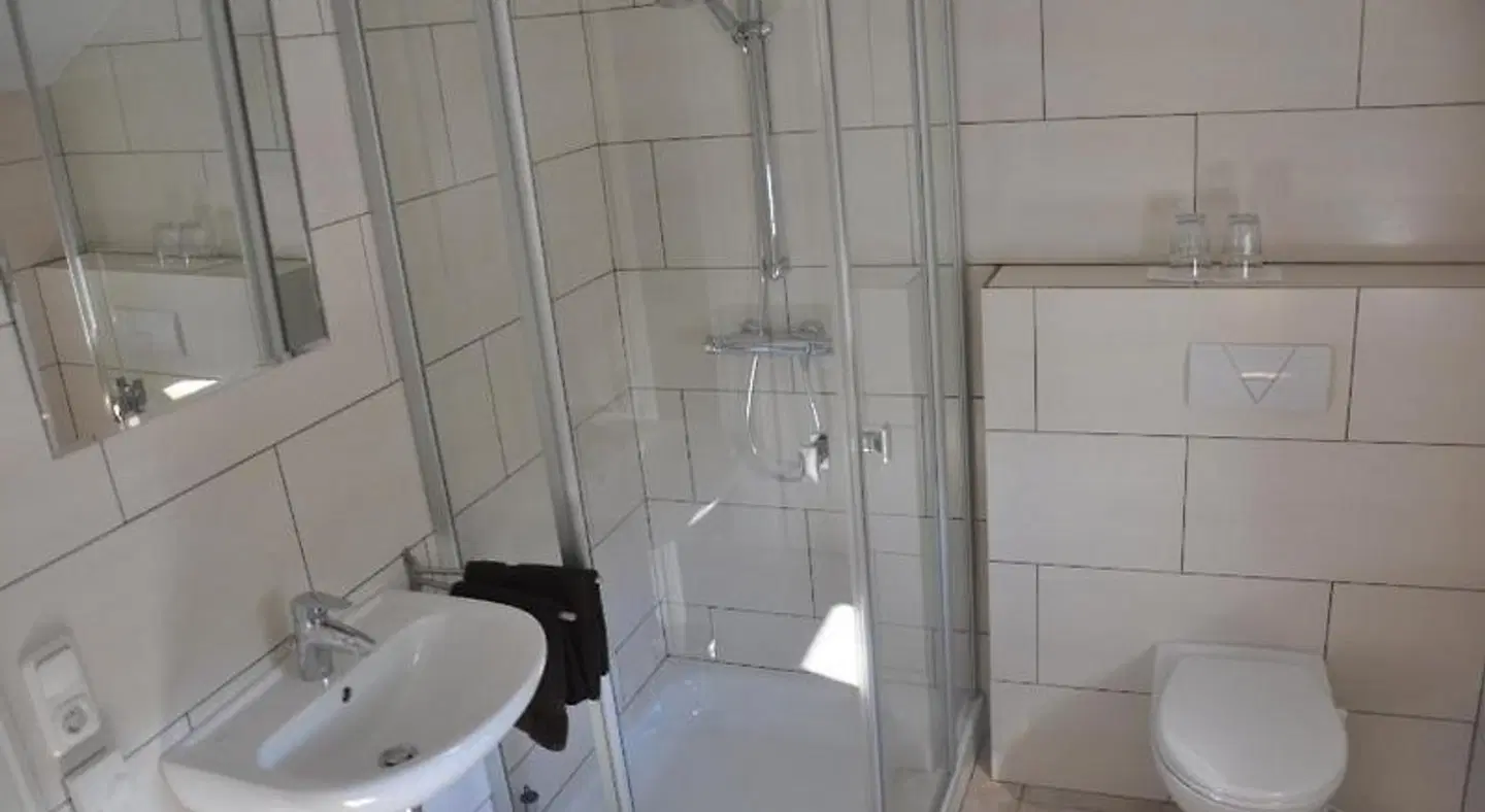 Ferienhof Altes Land Badezimmer
