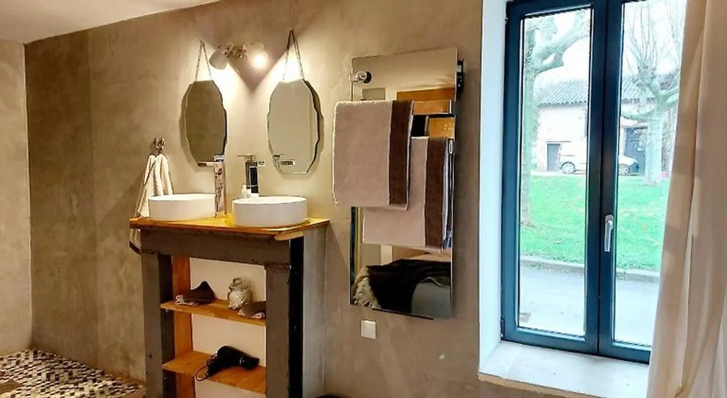 Chambres la Cadole de Chardonnay Badezimmer