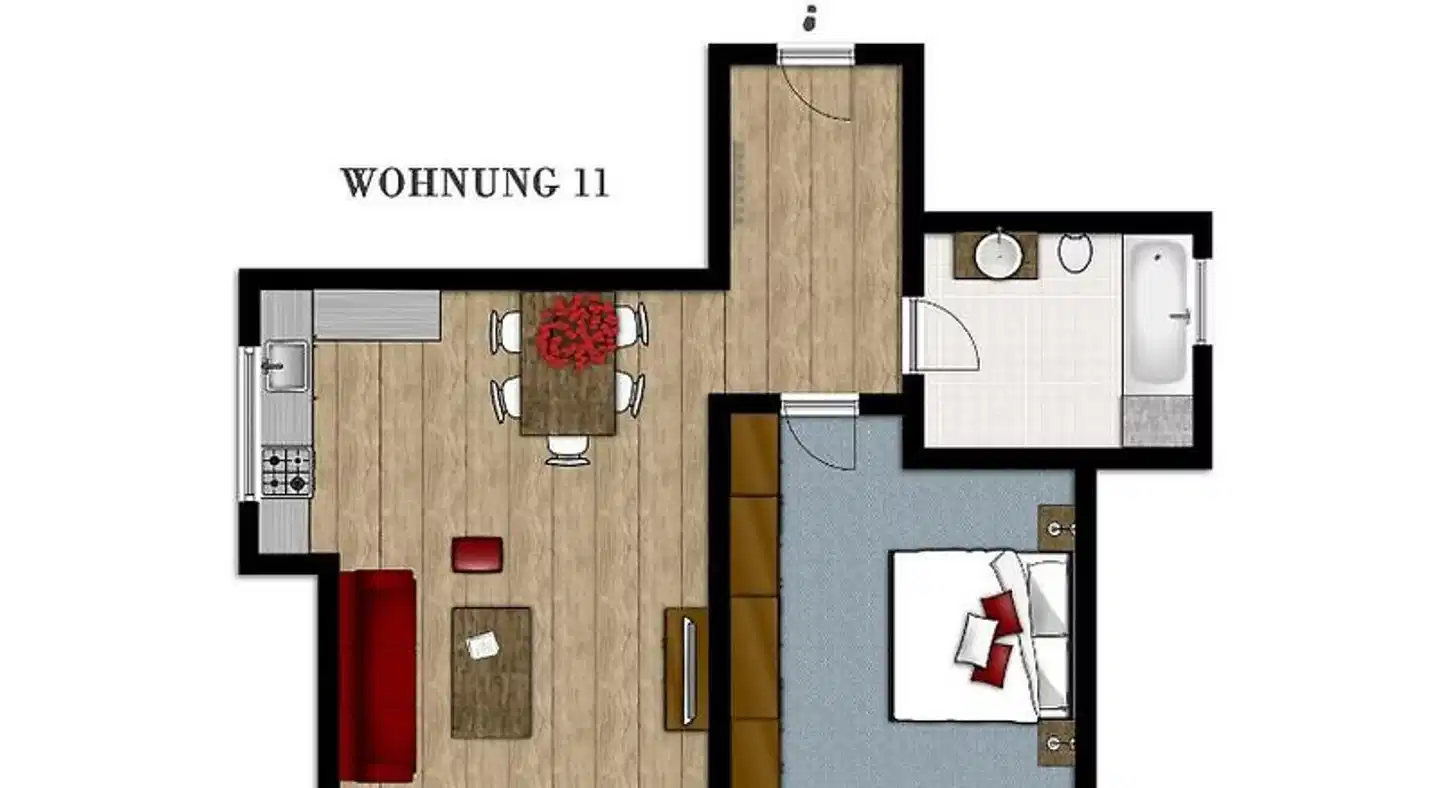 Der Berghof Modellaufnahme