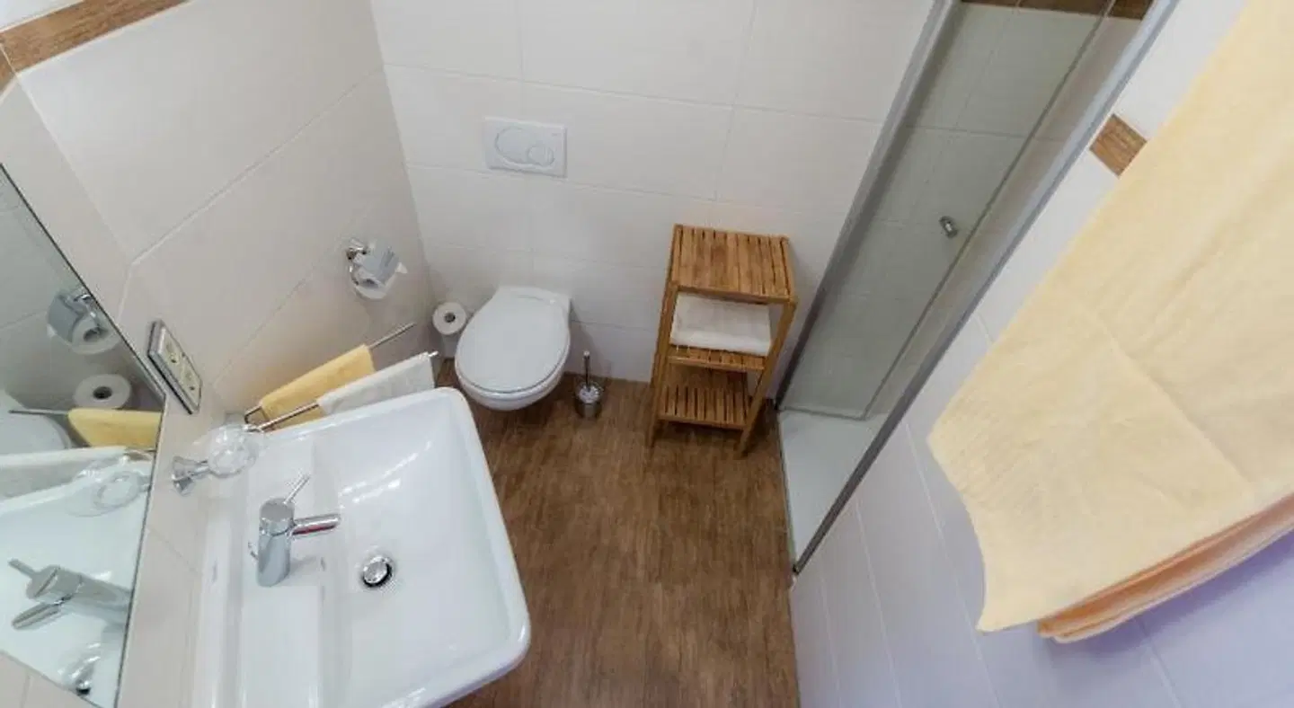 Pension Am Finkenberg in Sebnitz Badezimmer