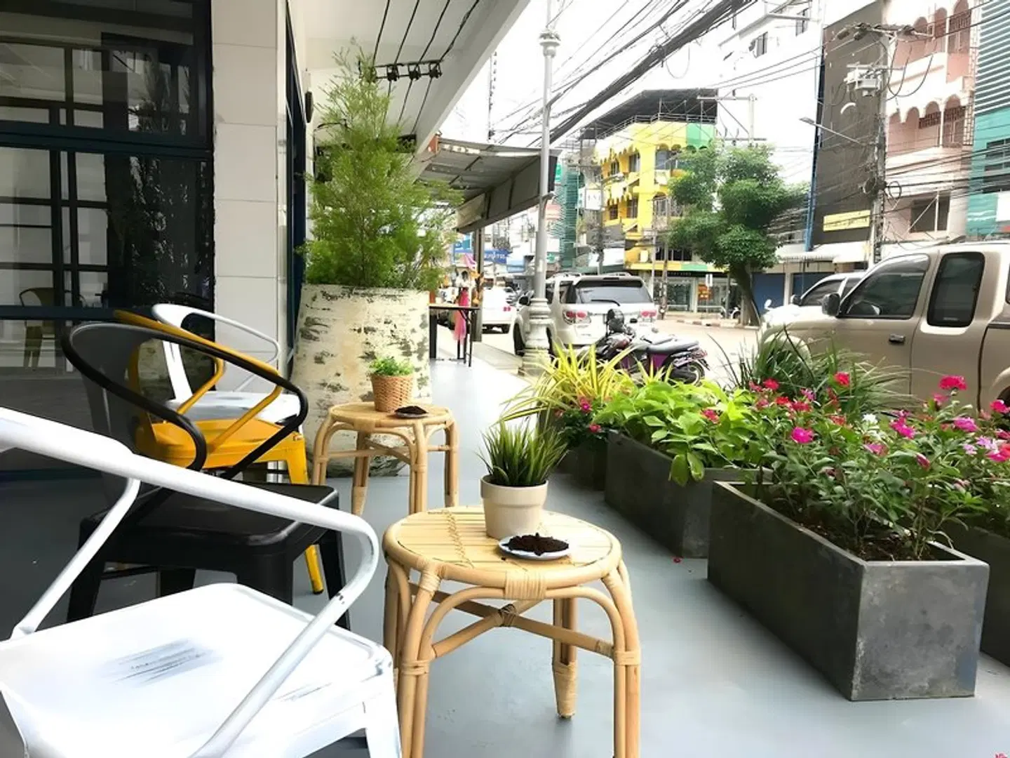 Spinomad hostel Terrasse