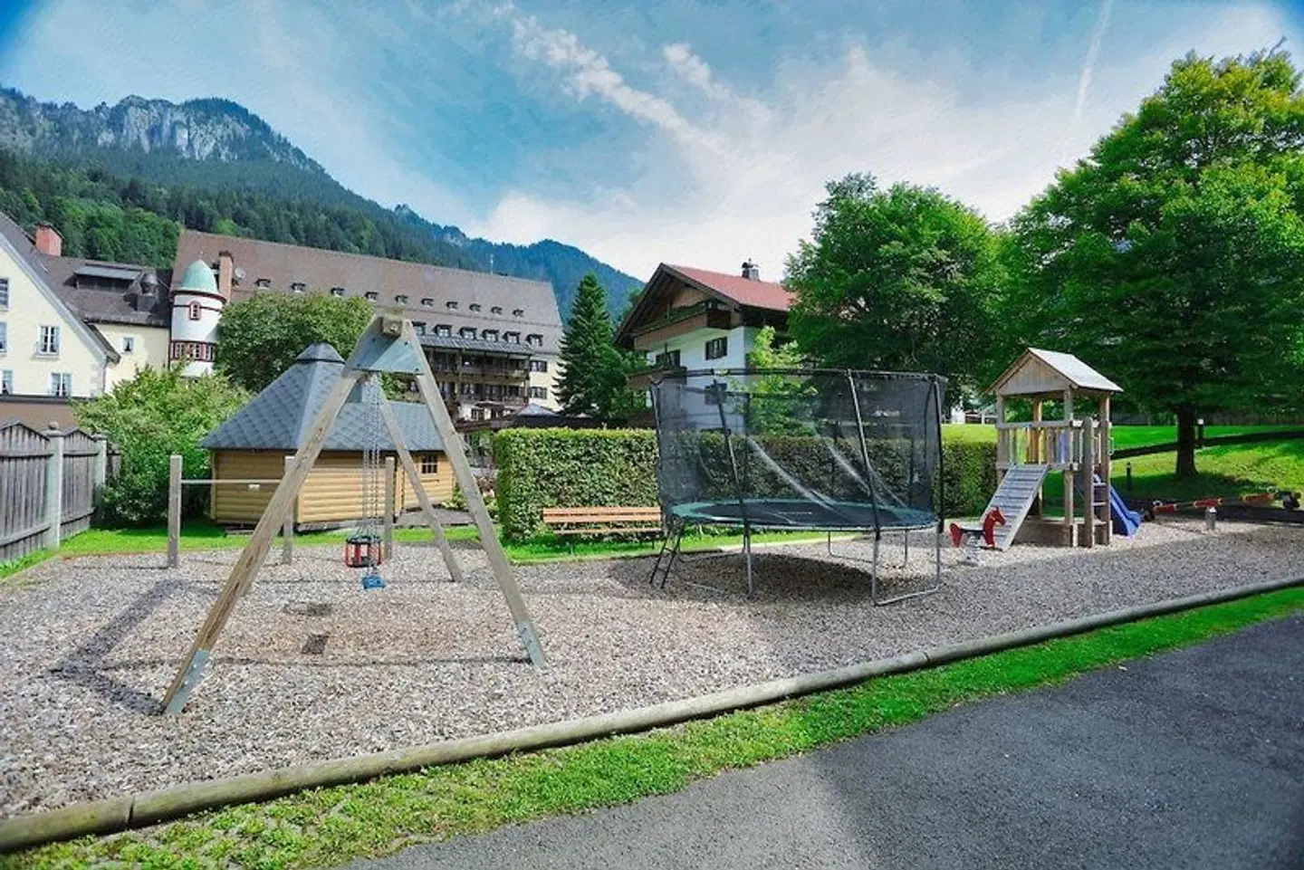 Klosterhotel Ettal Ludwig der Bayer Garten