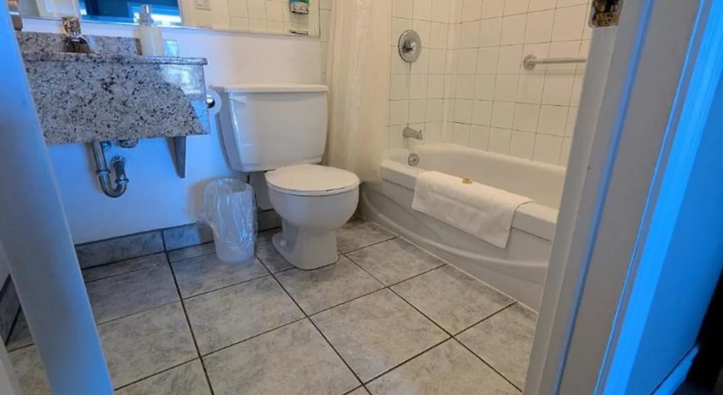 Motel au Vieux Piloteux Badezimmer