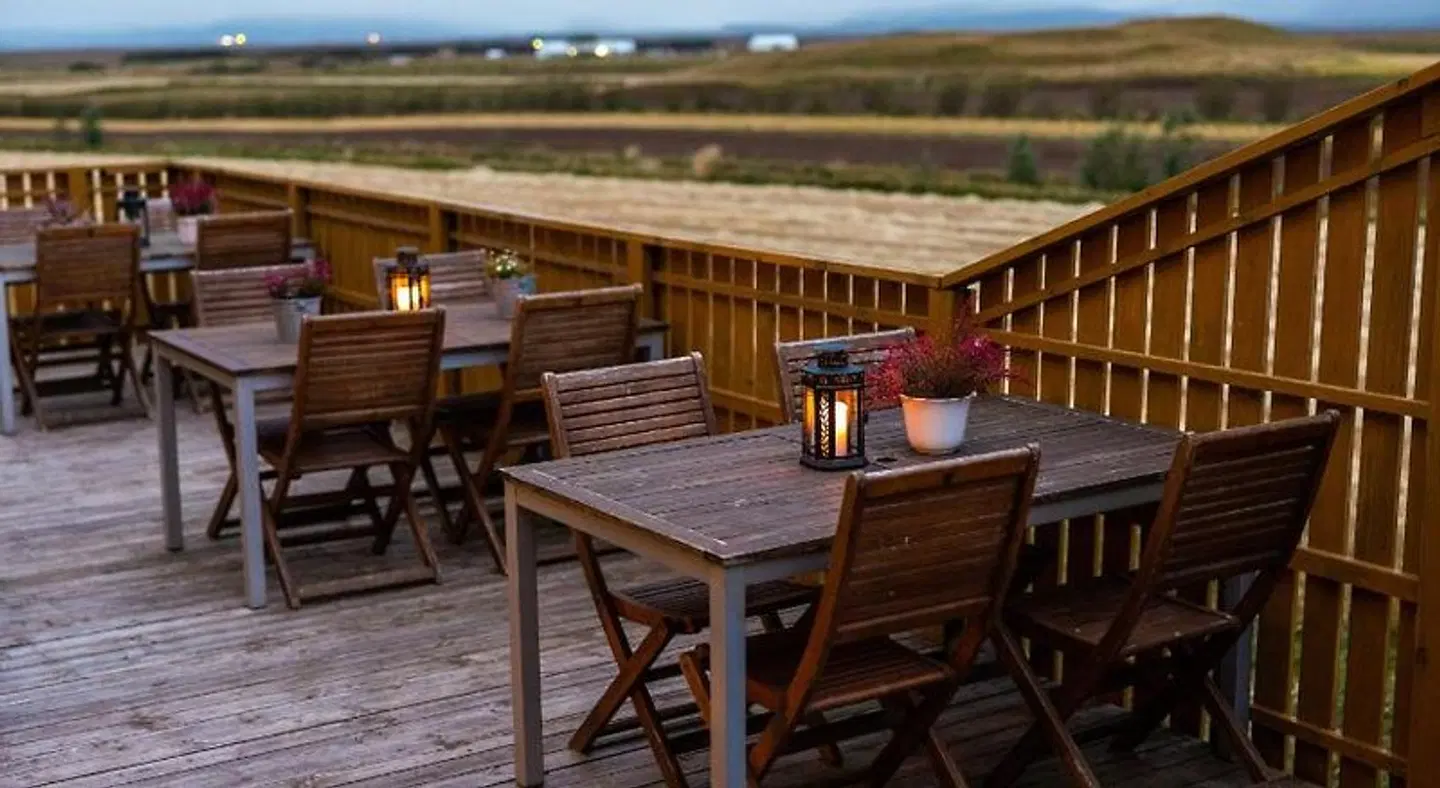 Árnanes Country Hotel Terrasse