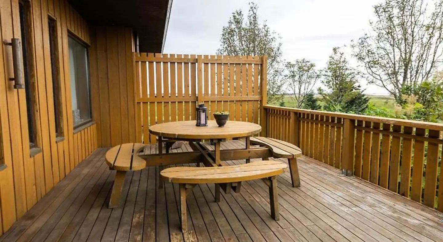 Árnanes Country Hotel Terrasse
