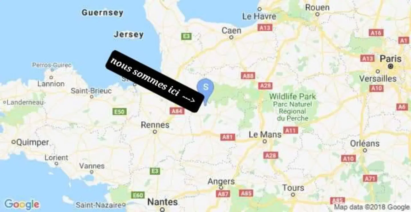 La Petit Cretouffiere Landkarte