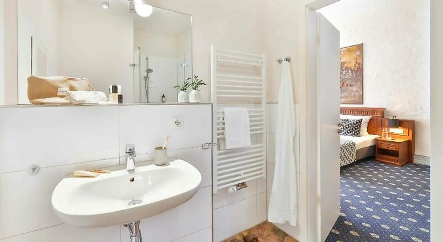 Aparthotel Altes Schwedisches Konsulat Badezimmer