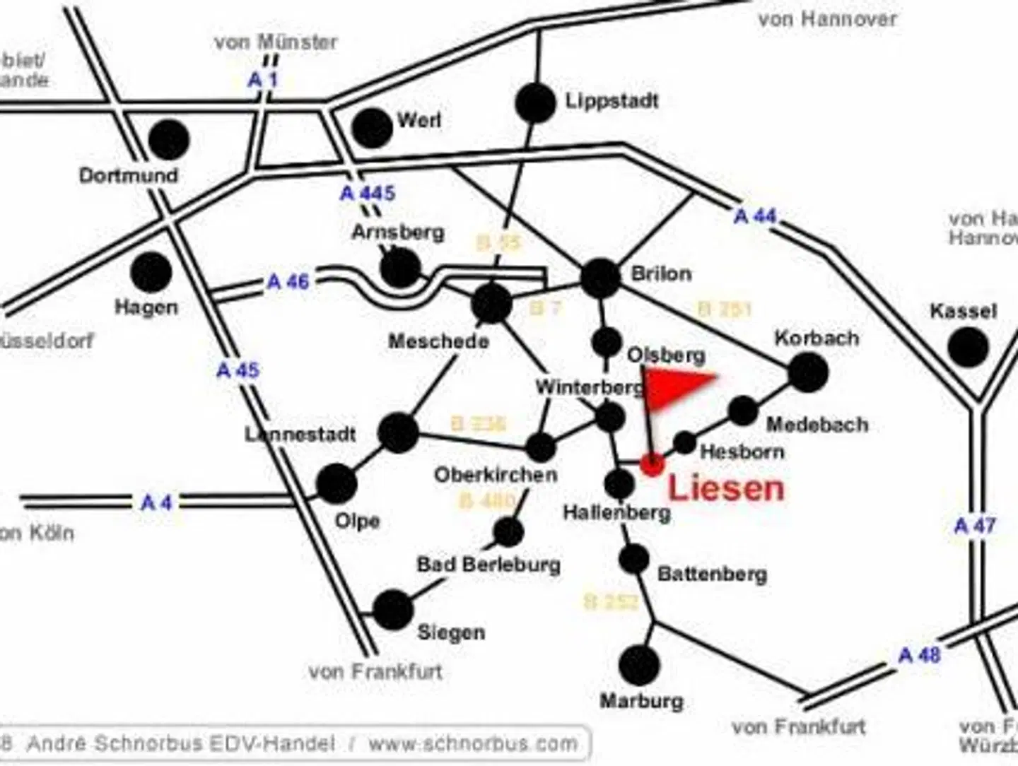 Schnorbus Landkarte
