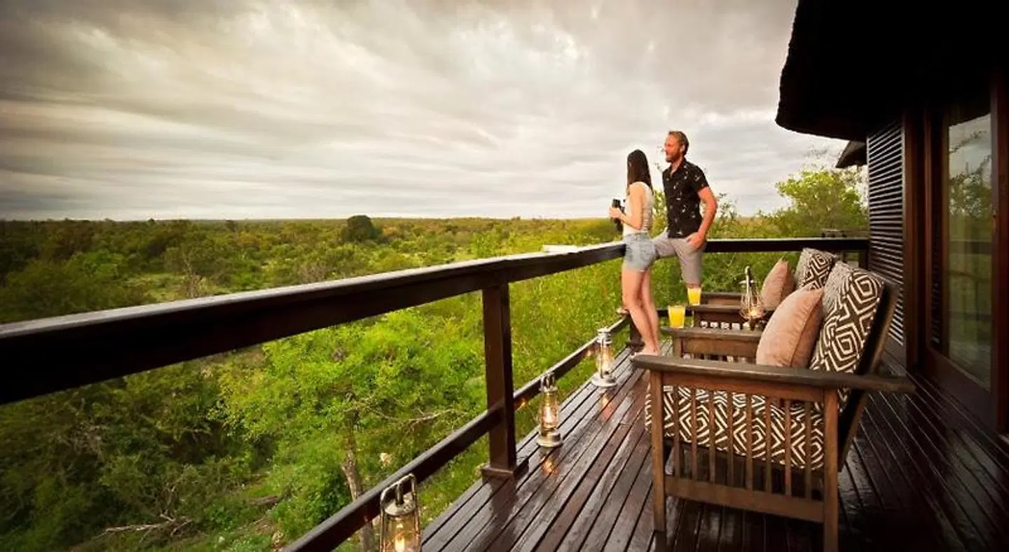 Makumu Private Game Lodge Terrasse