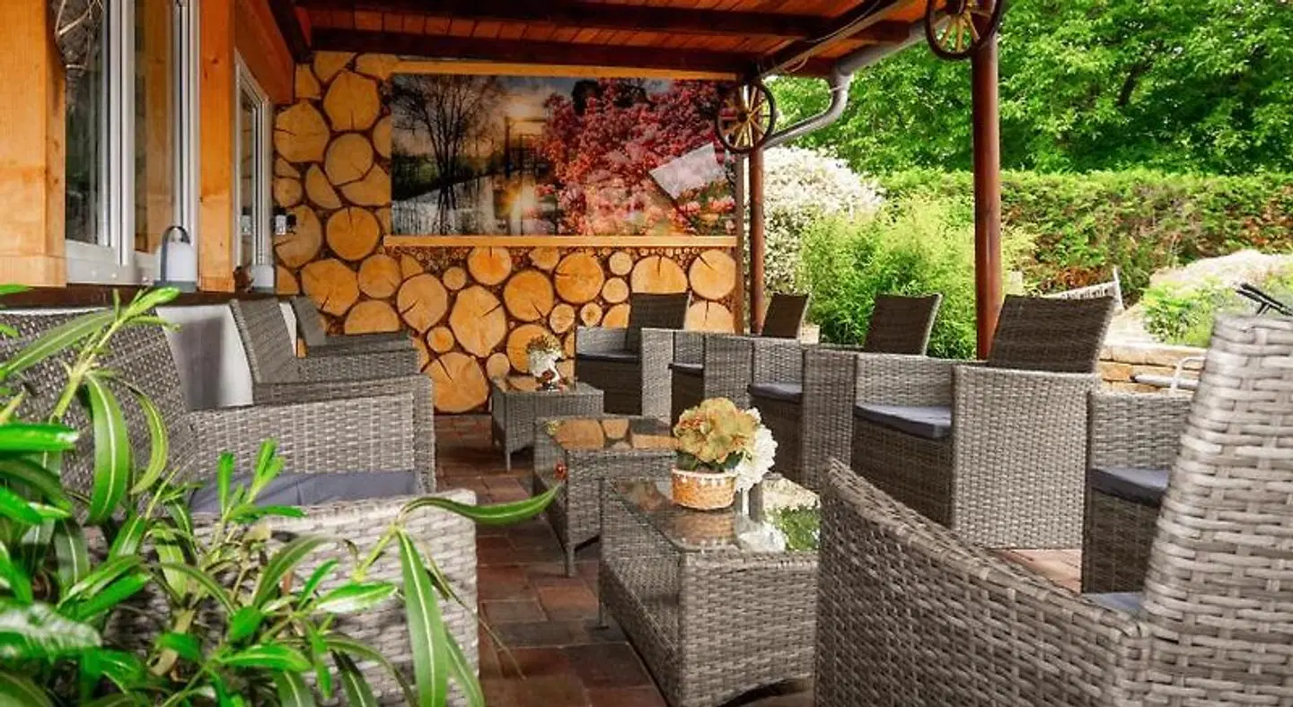 Spreewaldpension Tannenwinkel Terrasse