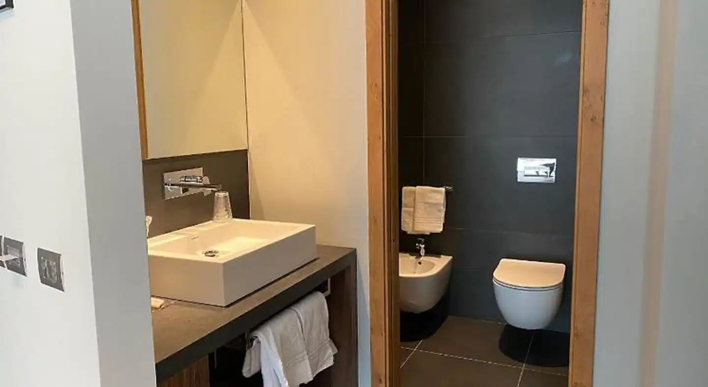 Dolomeet Boutique Hotel Badezimmer