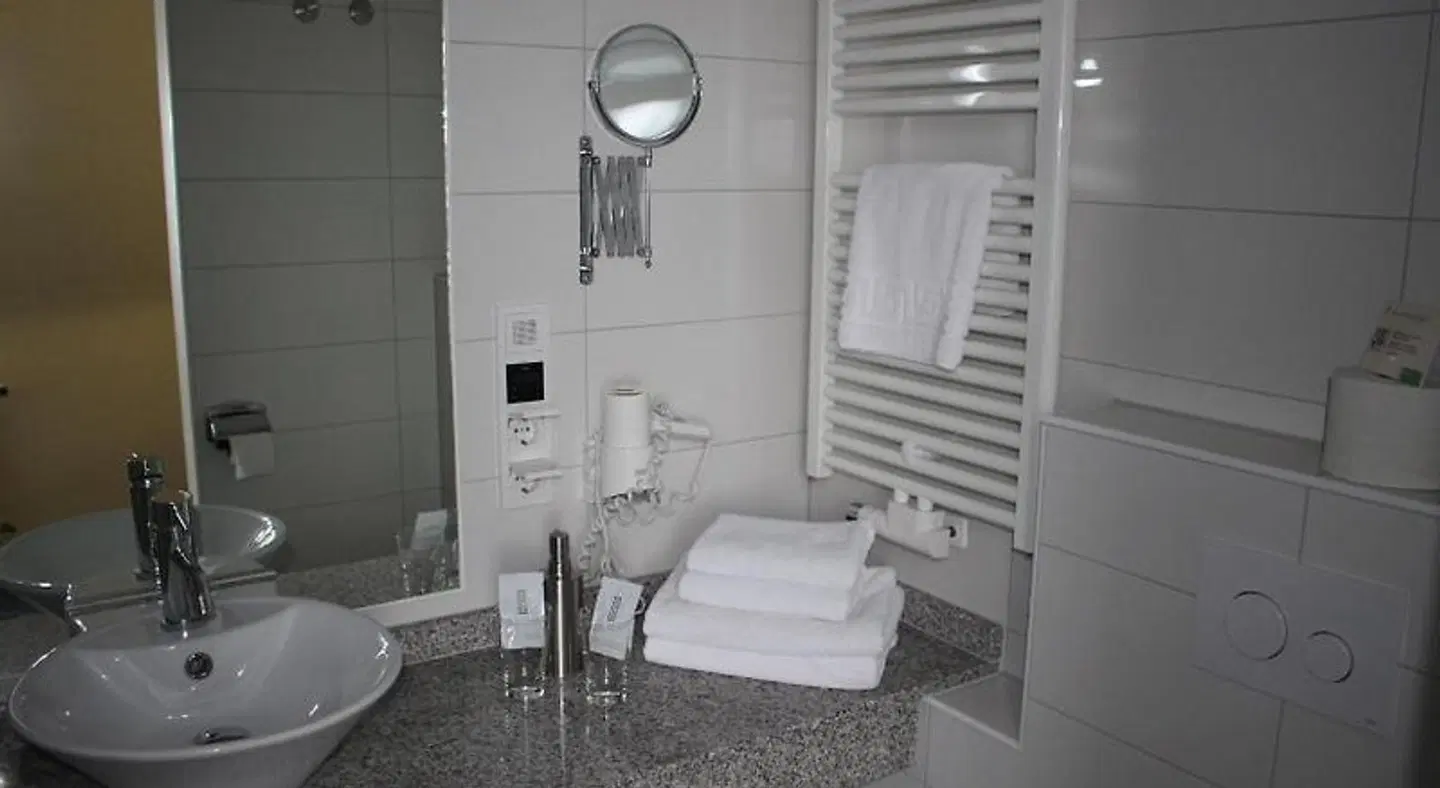 Flair Hotel Müllerhof Badezimmer