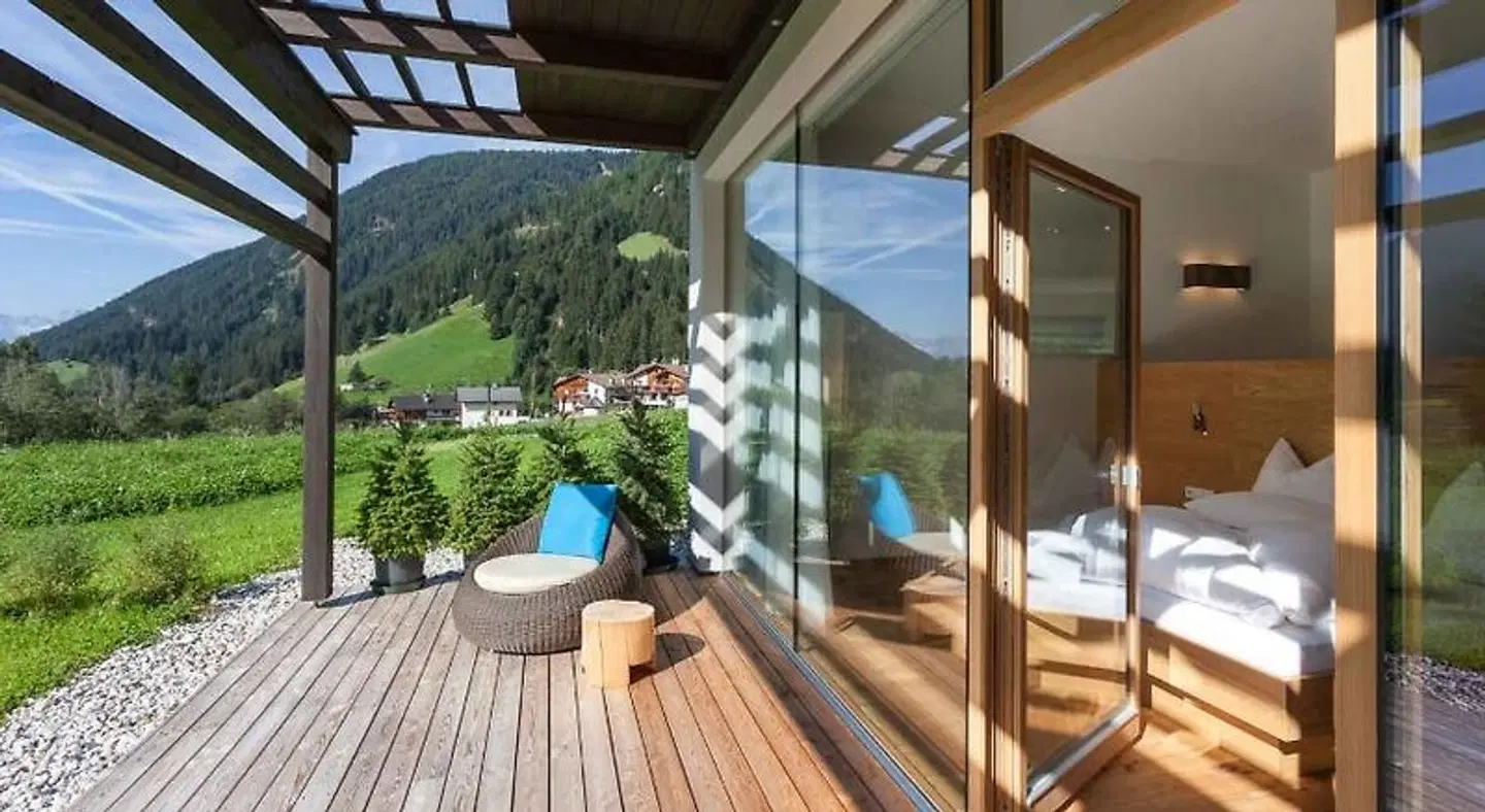 La Casies Mountain Living Hotel Terrasse