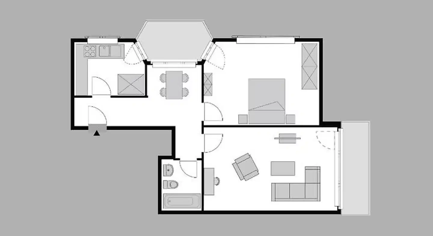 City Stay Furnished Apartments - Forchstrasse Modellaufnahme